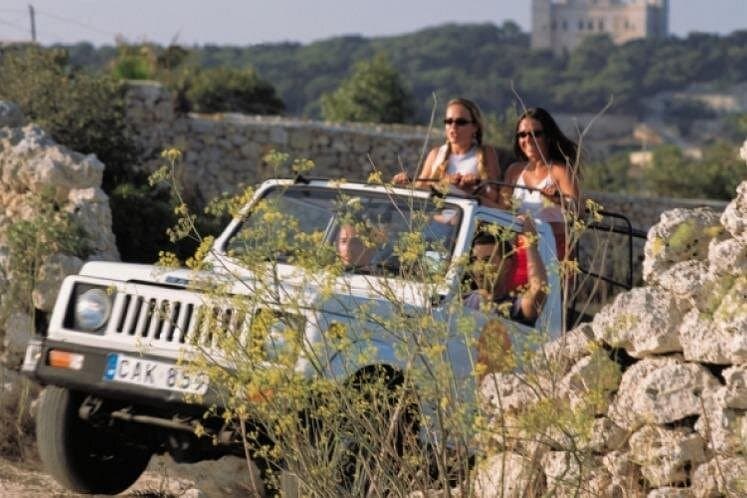 Gozo in a day on an open UTV with a private boat from Malta.