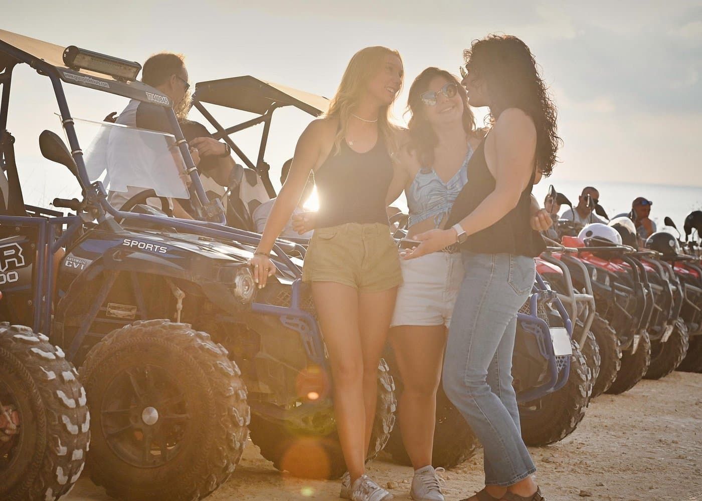 Golden-hour tracks on the Sunset Buggy Tour Gozo Combi.