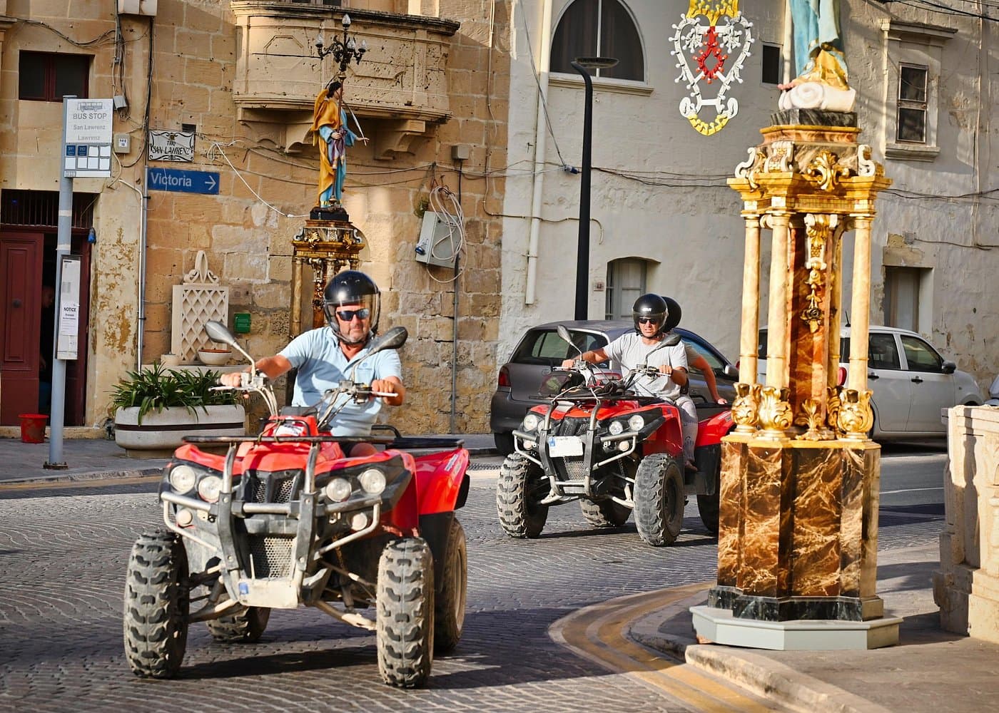 Full-day Gozo quad tour on a coastal road.