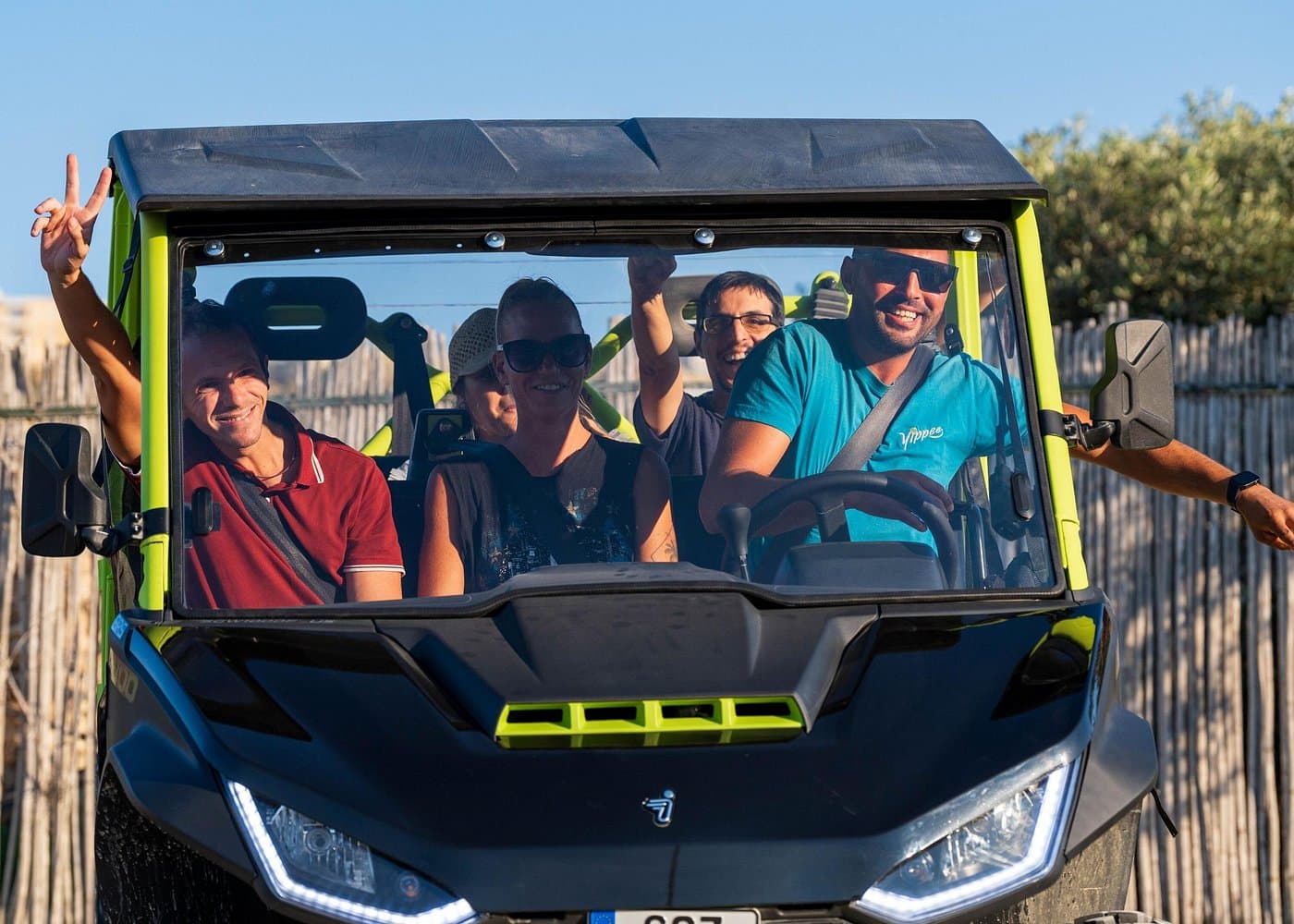 Ride-along 4x4 on a Gozo off-road track.